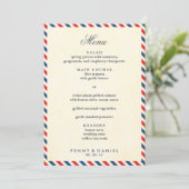 Menu Airmail Wedding (Staand voorkant)