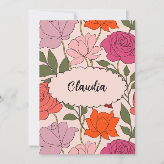 Menu and place card template 2 in 1 kaart (Achterkant)