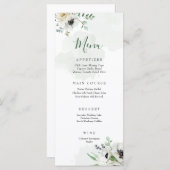 Menu Anemone Bouquet (Voorkant / Achterkant)