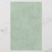 Menu Anemones Sage & Dusty Eucalyptus Weddenschap (Achterkant)