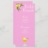 Menu Aperol Spritz Main Squeeze Vrijgezellenfeest (Voorkant / Achterkant)