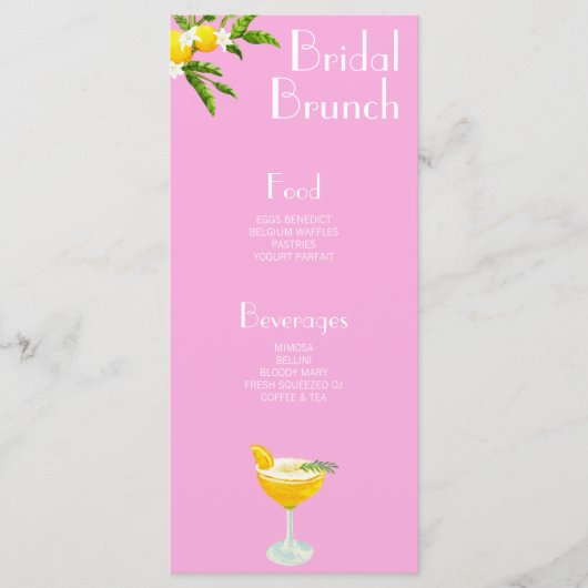 Menu Aperol Spritz Main Squeeze Vrijgezellenfeest (Voorkant)