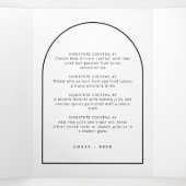 Menu Arch Black & White Drinken voor bruiloft (Binnenkant midden)