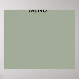 MENU ART POSTER
