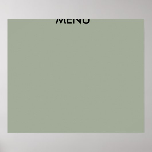 MENU ART POSTER (Voorkant)