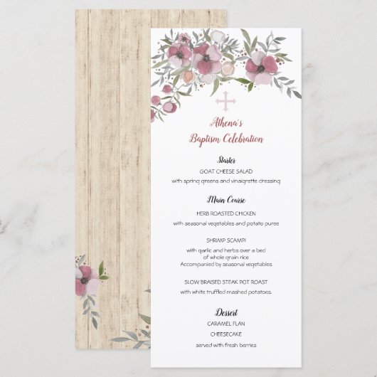 Menu Athena (Voorkant / Achterkant)