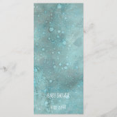 Menu baby shower "Gold Baby Dolphin" (Achterkant)