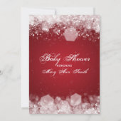 Menu Baby shower Night Sparkle Red Kaart (Achterkant)