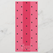 Menu baby shower "Umbrella Picnic" (Achterkant)