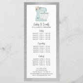 Menu Bakery Pastry Chef Dessert (Voorkant)