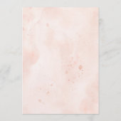 Menu Band marineslag/Blush Floral Wedding Verlovin (Achterkant)