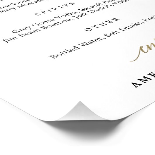 Menu Bar Kies uw grootte Foto Afdruk (Hoek)