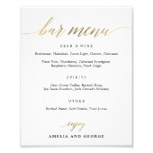 Menu Bar Kies uw grootte Foto Afdruk (Voorkant)