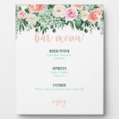 Menu Bar - Slanke bruiloft Fotoplaat (Voorkant)