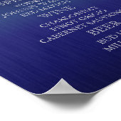 Menu Bar voor een bruiloft Poster (Hoek)
