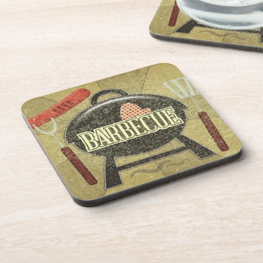 Menu Barbecue Bier Onderzetter (Linkerzijde)