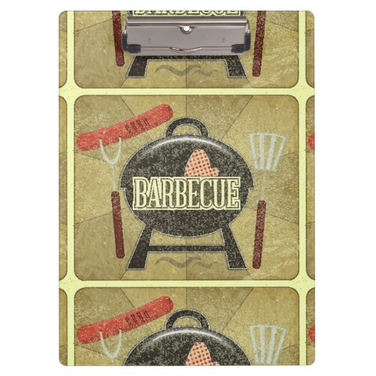 Menu Barbecue Klembord (Voorkant)