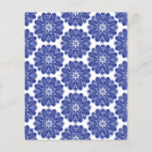 MENU Beauful Blue & White Baroque Wedding Suite (Achterkant)