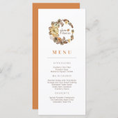 Menu Bedankt pompoen Thanksgiving adem geven (Voorkant / Achterkant)