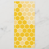 Menu Bee Baby shower (Achterkant)