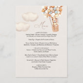 Menu Beer Baby shower ballon (Voorkant)