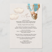 Menu Beer Baby shower ballon (Voorkant)