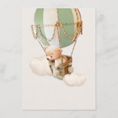 Menu Beer Baby shower ballon (Achterkant)