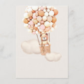 Menu Beer Baby shower ballon (Achterkant)