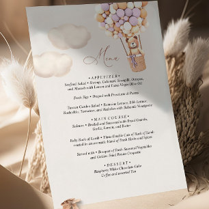 Menu Beer Baby shower ballon
