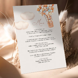 Menu Beer Baby shower ballon