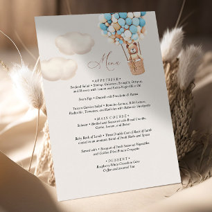 Menu Beer Baby shower ballon