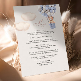 Menu Beer Baby shower ballon