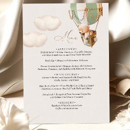 Menu Beer Baby shower ballon