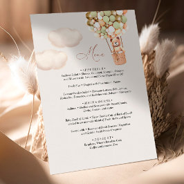 Menu Beer Baby shower ballon