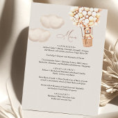 Menu Beer Baby shower ballon