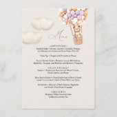 Menu Beer Baby shower ballon (Voorkant)