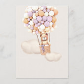 Menu Beer Baby shower ballon (Achterkant)