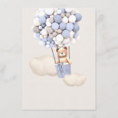 Menu Beer Baby shower ballon (Achterkant)