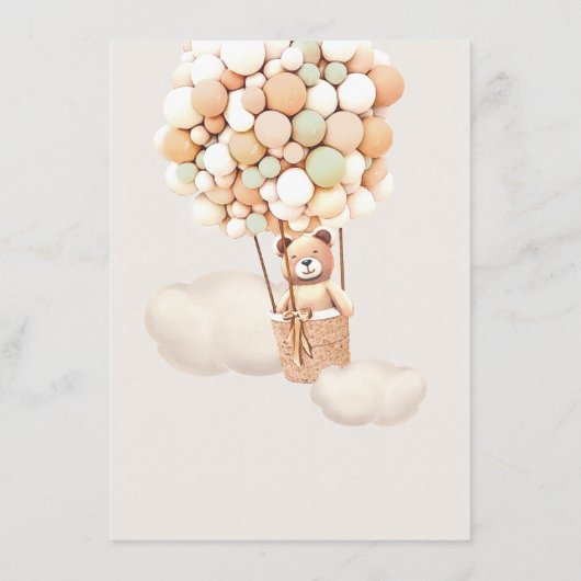 Menu Beer Baby Shower Ballon (Achterkant)