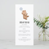 Menu beer Blauwe ballon (Staand voorkant)