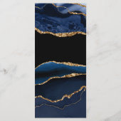 Menu Berichten over zwart-wit en marineblauw goudk (Achterkant)