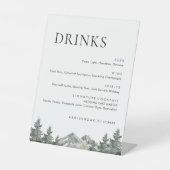 Menu Bindboom bevestigen Reclamebord Met Voetstuk (Voorkant)