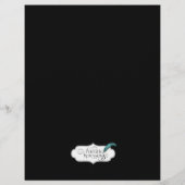 Menu Bindbruiloft zwart-wit en gouden schuifwiel (Achterkant)