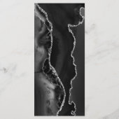 Menu Bindende zwart/zilveren kalligrafie (Achterkant)