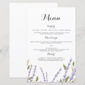 menu Bindingvenster Lavender Fields Weddenschap (Voorkant / Achterkant)