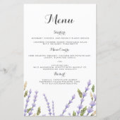 menu Bindingvenster Lavender Fields Weddenschap (Voorkant)