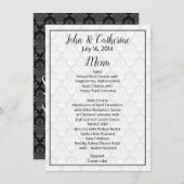 Menu Bindtafel zwart-wit (Voorkant / Achterkant)