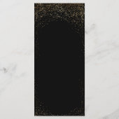 Menu Black and Gold Faux Foil (Achterkant)