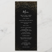 Menu Black and Gold Faux Foil (Voorkant)