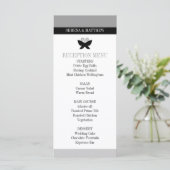 Menu Black Butterfly Wedding (Staand voorkant)